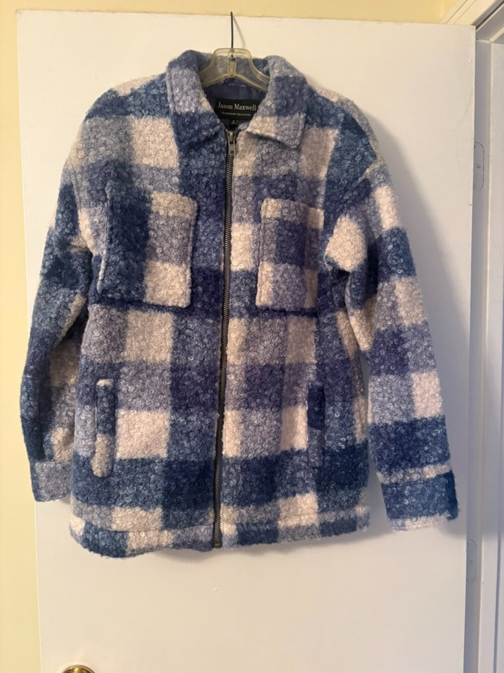 Womens plaid lined jacket coat size small NWT